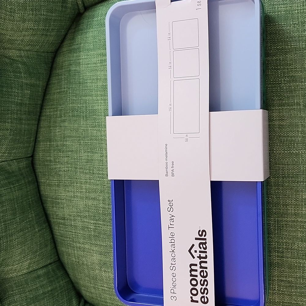 Room Essentials Stackable Tray Set - Picture 2 of 4